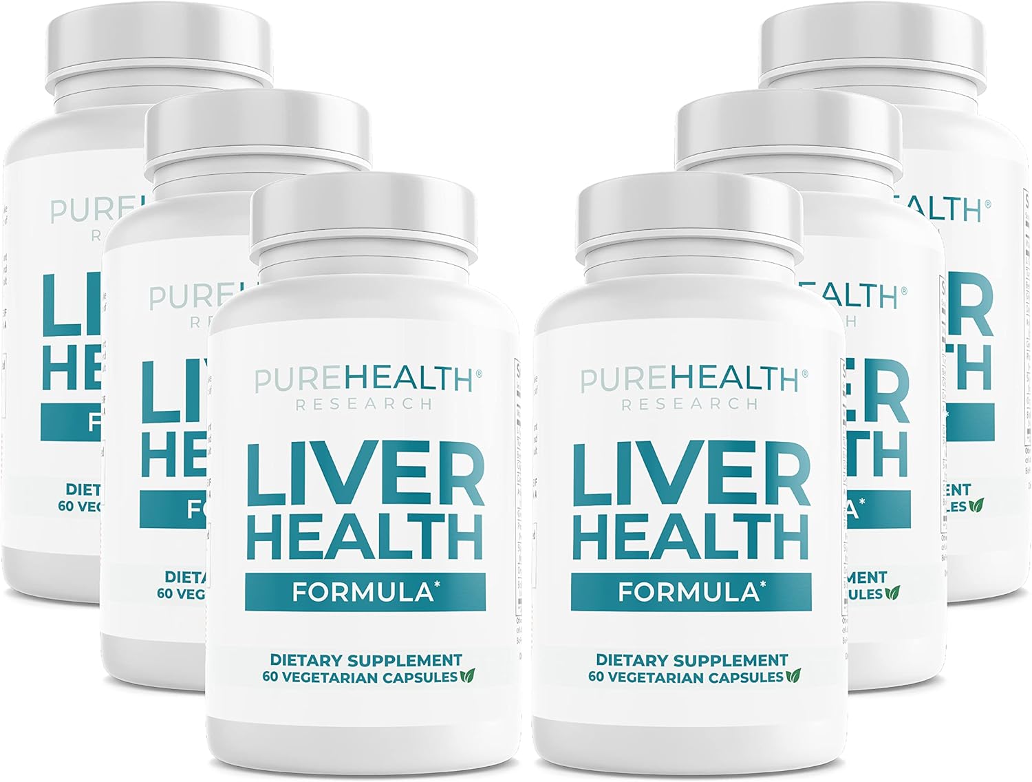 PUREHEALTH RESEARCH Liver Health Detox and Cleanse Supplement for Fatty Liver - Liver Support Supplements for Women & Men - Blend with Artichoke Extract, Milk Thistle and Dandelion - 360 Capsules