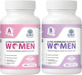 NWC Naturals Ultra-Hormone Support Combo, Hormone Harmony for Women & Rotating Hormone Balance for Women, 2-Pack (Formulas A + B, 360 Capsules) – Menopause & Cycle Support with B-Vitamins & Adaptogens