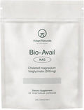 Adapt Naturals Magnesium Glycinate Supplement, Bioavailable High Absorption Pure Magnesium Chelate Complex, Supports Gut Health, Sleep, Relaxation, Bone and Muscles - 30 Days Supply
