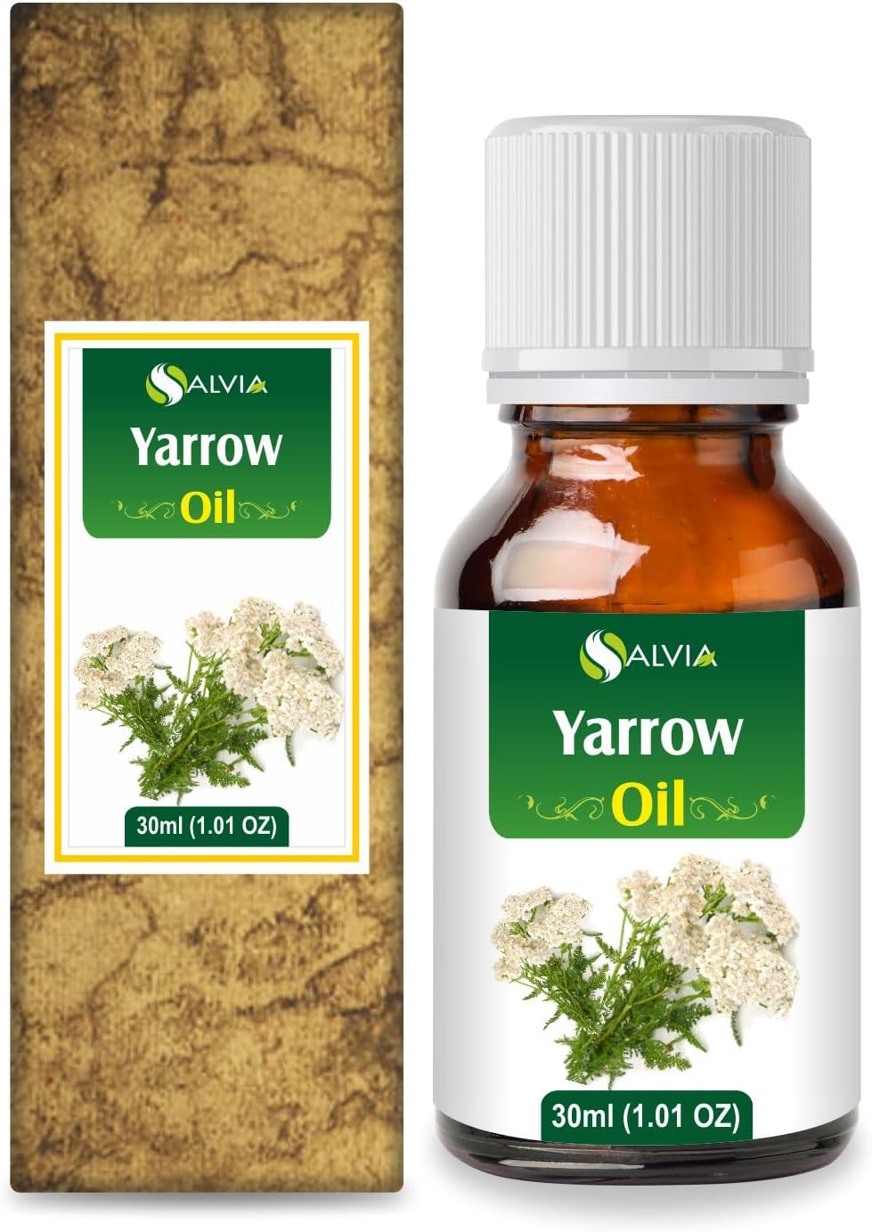 Yarrow Essential Oil (Achillea millefolium) Pure & Natural - Undiluted Uncut Premium Oil -Therapeutic Grade- Use for Aromatherapy (1 Fl Oz (Pack of 1))