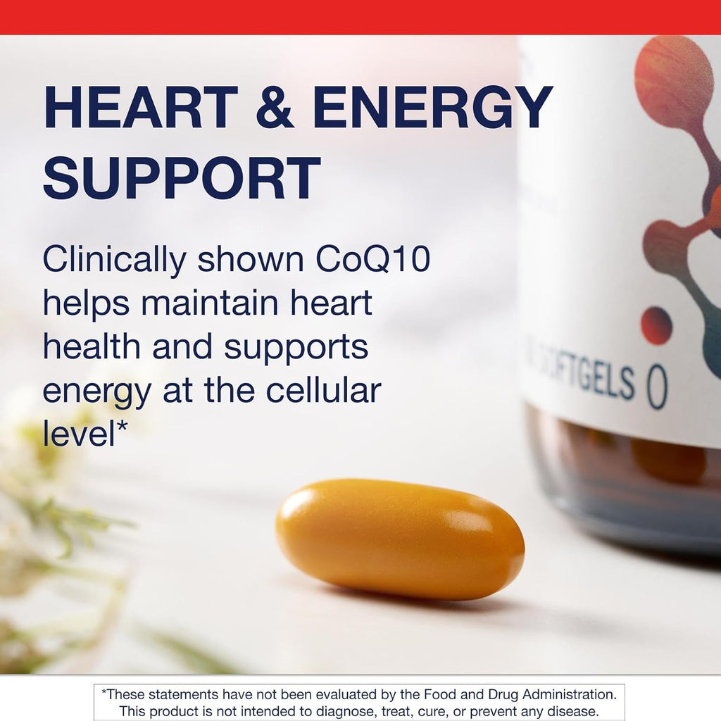 Metagenics CoQ10 ST-200 mg, Highly Absorbable 200 mg Coenzyme Q10 Supplement to Help Support Energy Production and Cardiovascular Function - 60 Count