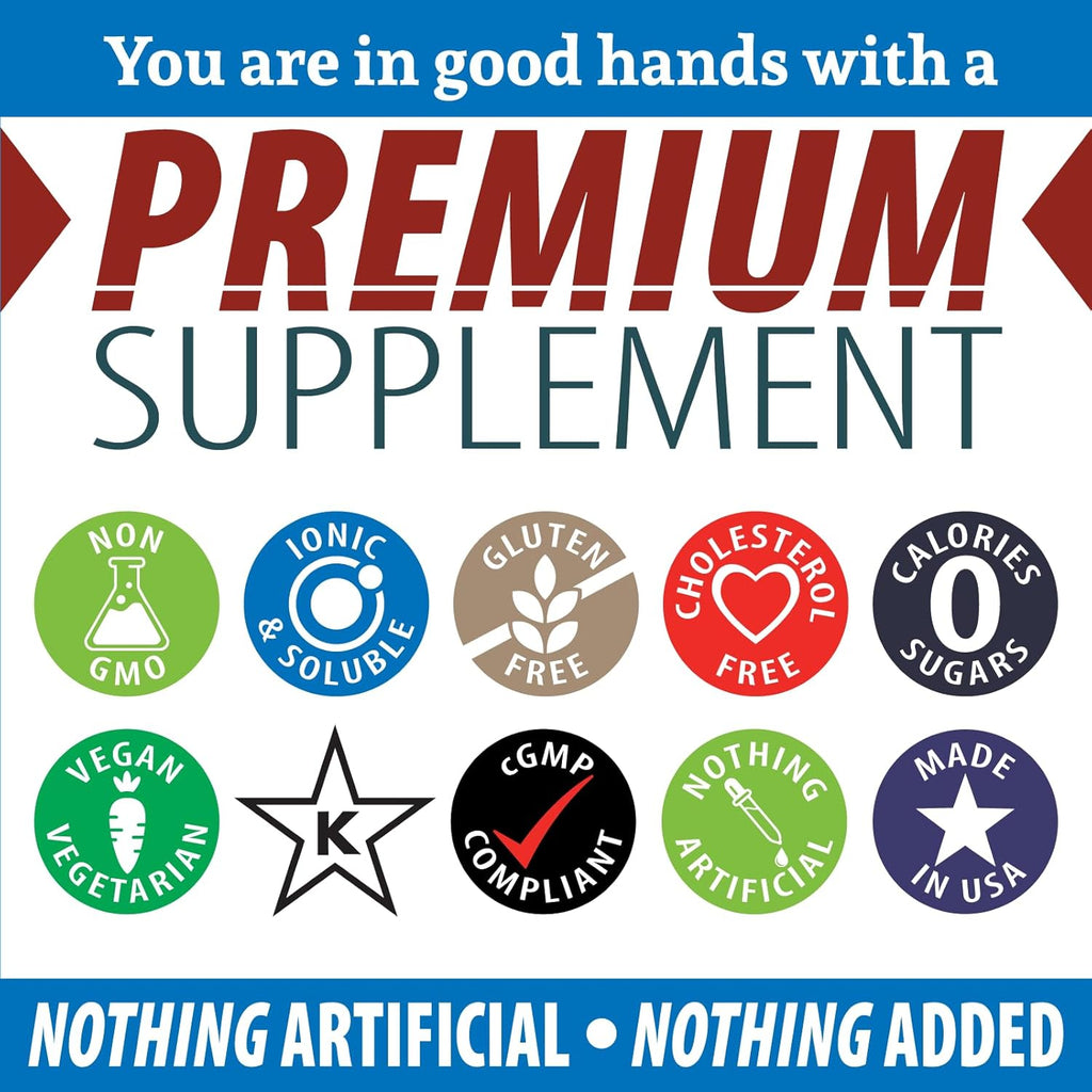 Anderson New Ionic Magnesium Complex, Liquid Magnesium Supplement, Trace Mineral Drops, 30 Servings (2 oz)