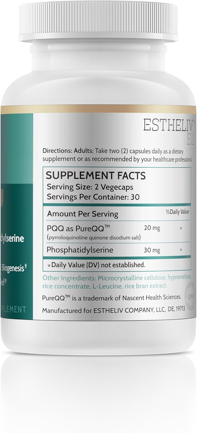 ESTHELIV® PQQ with Phosphatidylserine 60 VegeCaps