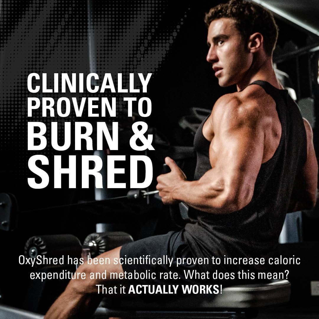 EHP Labs OxyShred Pre Workout Powder - Preworkout Powder with L Glutamine & Acetyl L Carnitine, Energy Boost Drink - Gummy Snake, 60 Servings