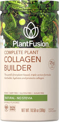 PlantFusion Vegan Collagen Powder - Plant Based Collagen Protein Powder For Muscle & Joints, Hair, Skin & Nails - Keto, Gluten Free, Soy Free, Non-Dairy, No Sugar, Non-GMO - Unflavored 10.58 oz
