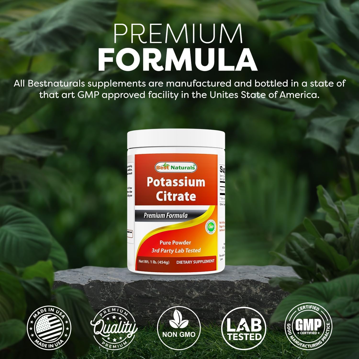 Best Naturals Potassium Citrate Pure Powder 1 Pound