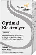 Seeking Health Optimal Electrolyte Sticks - Electrolyte Drink for Hydration, Heart & Muscle Recovery† Support - Supports Active Lifestyle - Vegan, Gluten-Free & Non-GMO - Unflavored, 30 Sticks