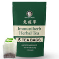 Herb Guru Immuniherb Herbal Tea Bags – Herbal Teas Blend For Respiratory Comfort With Ginger, Licorice Root, Mint, & Chrysanthemum, 0.88 Ounces