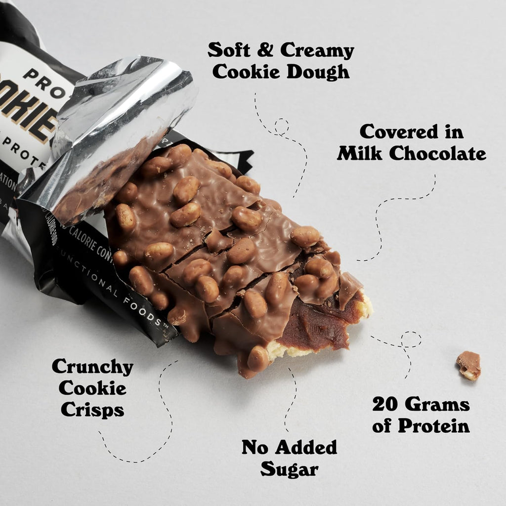 Barebells Protein Bars - Protein Snacks with High Protein - Chocolate Protein Bars - Perfect on The Go Protein Snack & Breakfast Bars (12 Count (Pack of 2), Cookies and Cream)