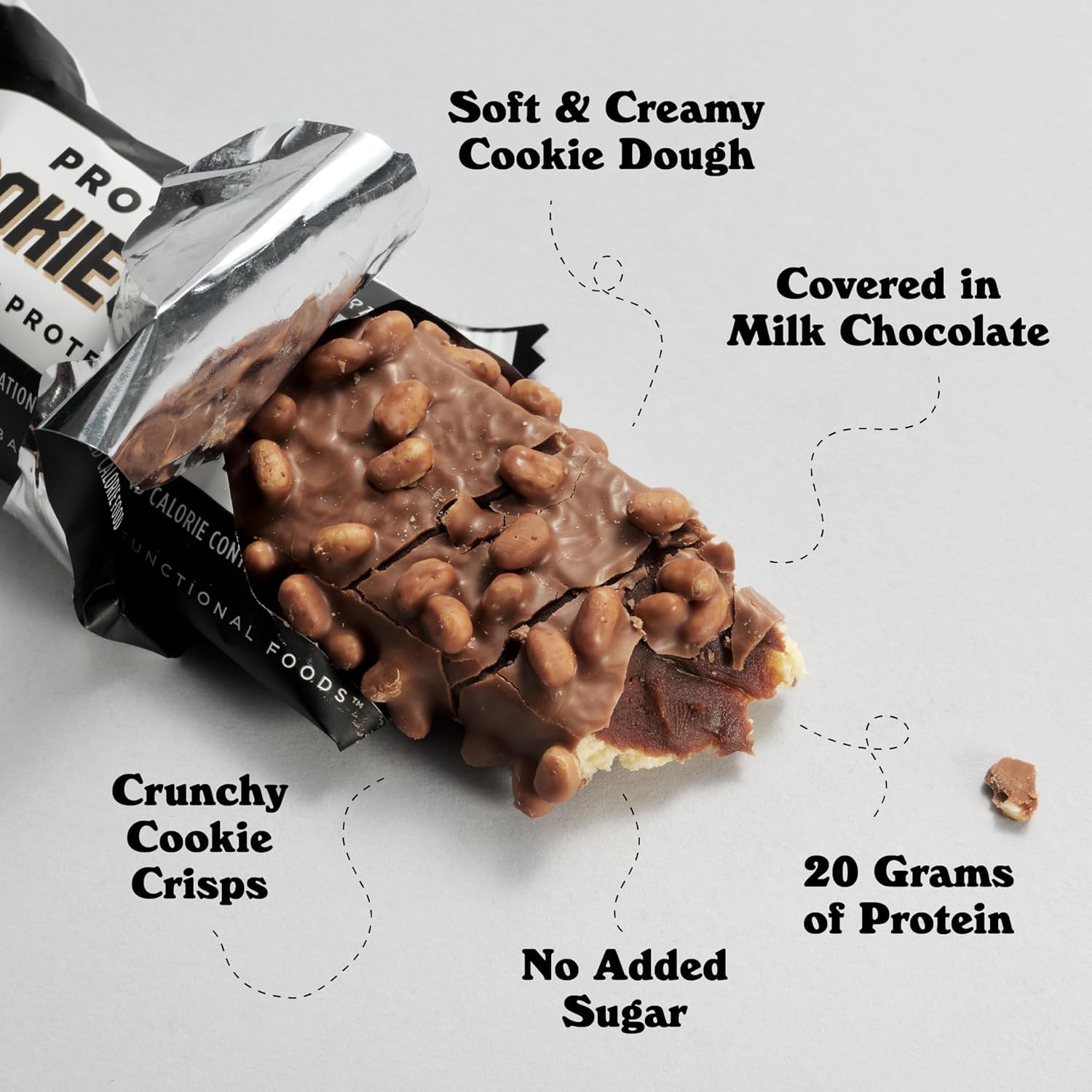 Barebells Protein Bars - Protein Snacks with High Protein - Chocolate Protein Bars - Perfect on The Go Protein Snack & Breakfast Bars (12 Count (Pack of 2), Cookies and Cream)