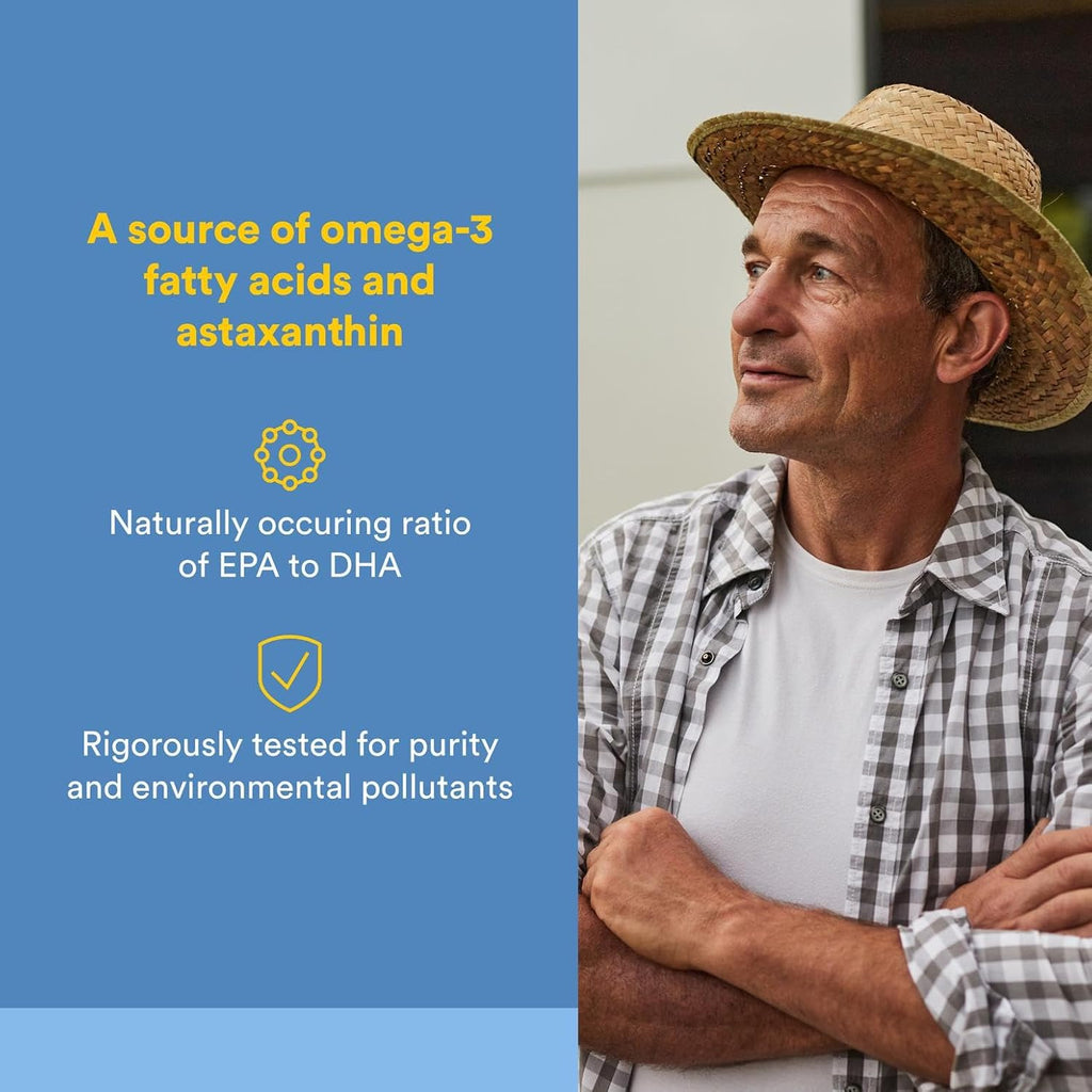 Natural Factors Wild Alaskan Salmon Oil Provides Omega-3, EPA, DHA & Vitamin D, Supports Brain & Heart Health, 180 Softgels