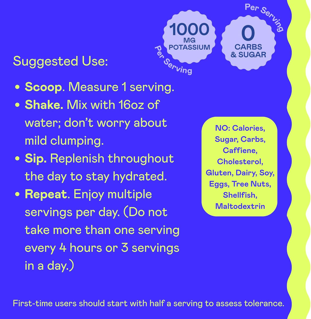 Hi-Lyte Keto K1000 Electrolyte Powder | Raspberry Lemon | Hydration Supplement Drink Mix | Boost Energy & Beat Leg Cramps | No Sugar, No Maltodextrin | 50 Servings