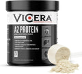 A2 Protein Powder, Unflavored, 25 G Protein per Serving, Organic A2/A2 Whey Casein Blend with Probiotics and Celtic Sea Salt, Gluten Free Workout Supplement, Non GMO, 20 Servings, 27.4 Oz