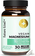 Future Kind Magnesium Glycinate, Supports Muscle and Nerve Function, High Absorption Chelated Magnesium Supplement, Nightly Calm, Energy & Metabolism, Highly Bioavailable & Potent - 30 Vegan Capsules