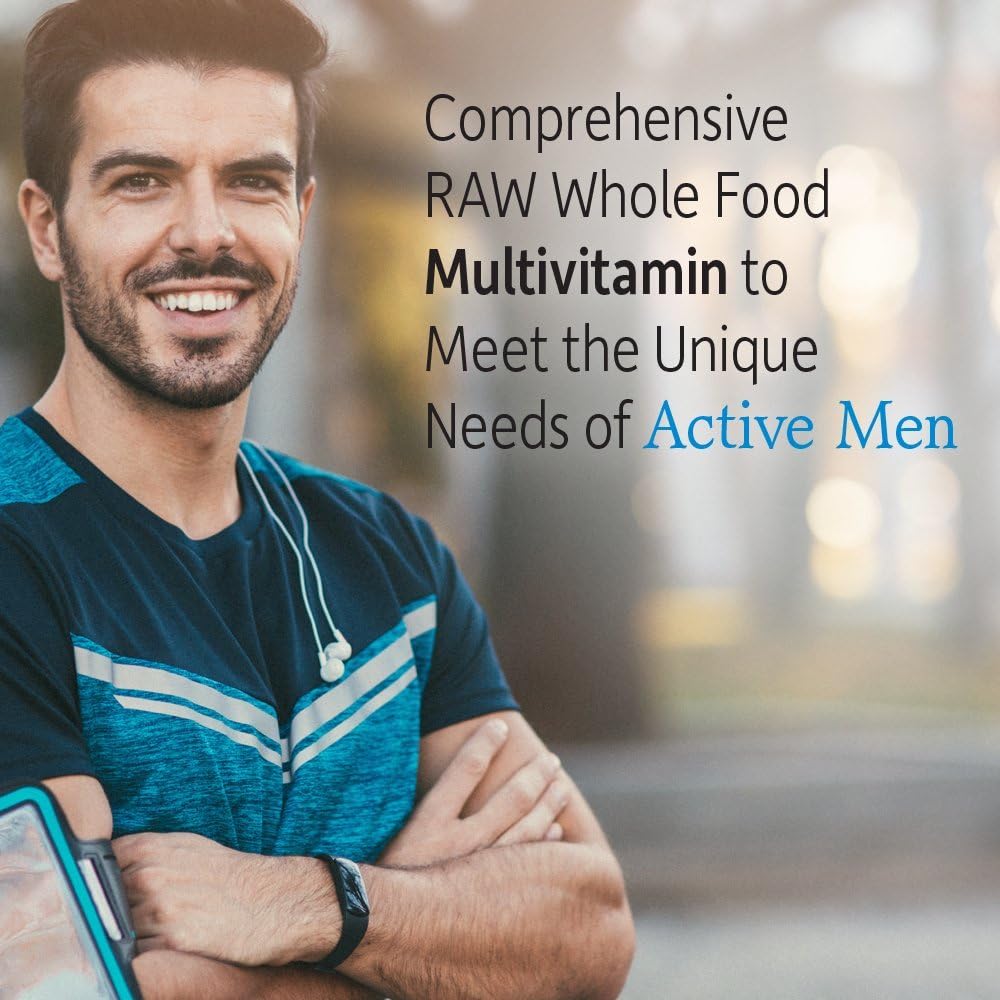 Garden of Life Vitamin Code Raw One for Men, Once Daily Multivitamin for Men, One a Day Mens Vitamins Plus Fruit, Veggies & Probiotics for Mens Health, Vegetarian Mens Multivitamins, 30 Capsules