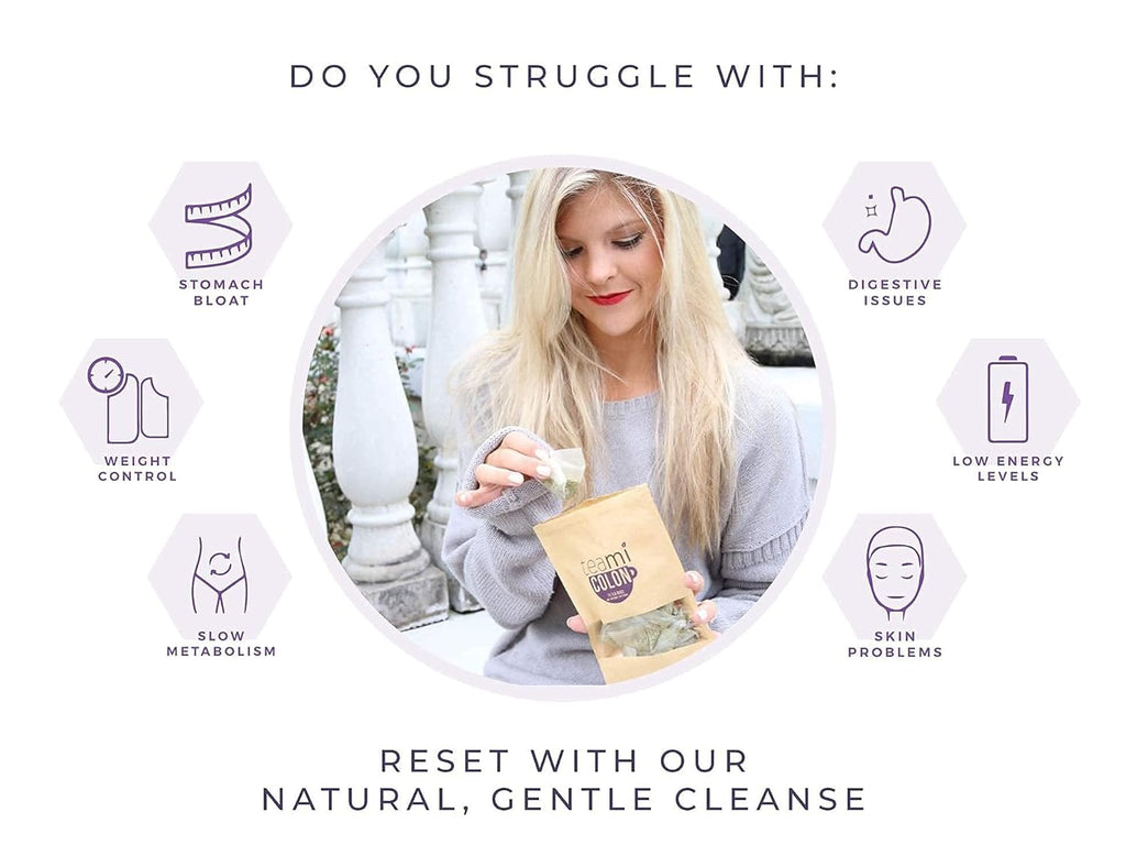 Teami® Colon Cleanse and Detox Tea | All Natural Cleanse tea for Men & Women | 30 Day Supply, 15 Tea Bags (Lemon)