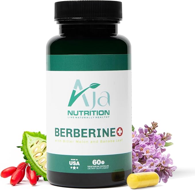 Berberine Plus – Triple Action Metabolic Support with 97% Pure Berberine HCL, 1000mg Daily Serving – Activates AMPK for Glucose Metabolism, Energy & Digestive Support – 60 Vegan Capsules