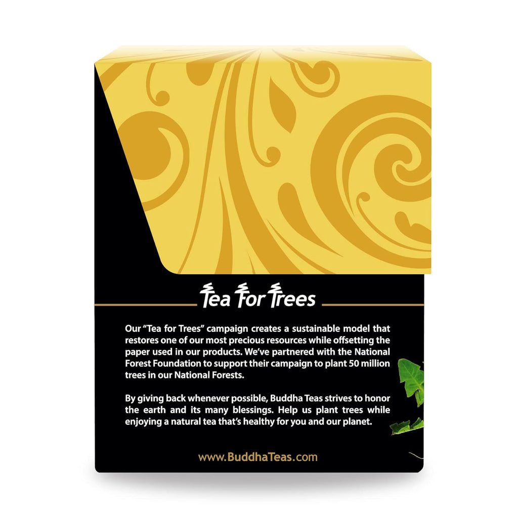 Buddha Teas Organic Dandelion Root Tea – 18 Bleach-Free Tea Bags – Caffeine-Free Tea with a Rich, Earthy Taste, Natural Source of Vitamins, Minerals, and Antioxidants, Kosher, GMO-Free