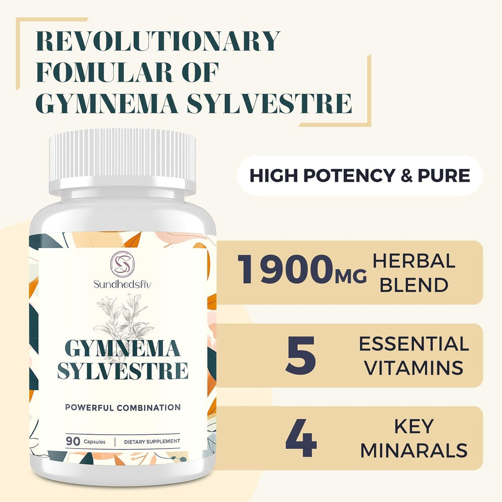 16 in 1 Blxxd Sugr Effective Gymnema Sylvestre Supplement 2100MG | with Berberine, Cinnamon, Bitter Melon | Vitamins, Magnesium & Chromium | 2Pack