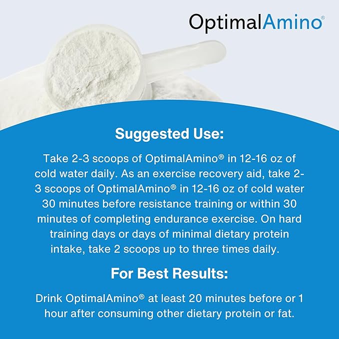 OptimalAmino Amino Acid Powder | 99% Utilized Essential Amino Acid (EAA) Supplement | Pre/Post Workout & Muscle Recovery | NSF for Sport Certified | Iced Coffee Flavor