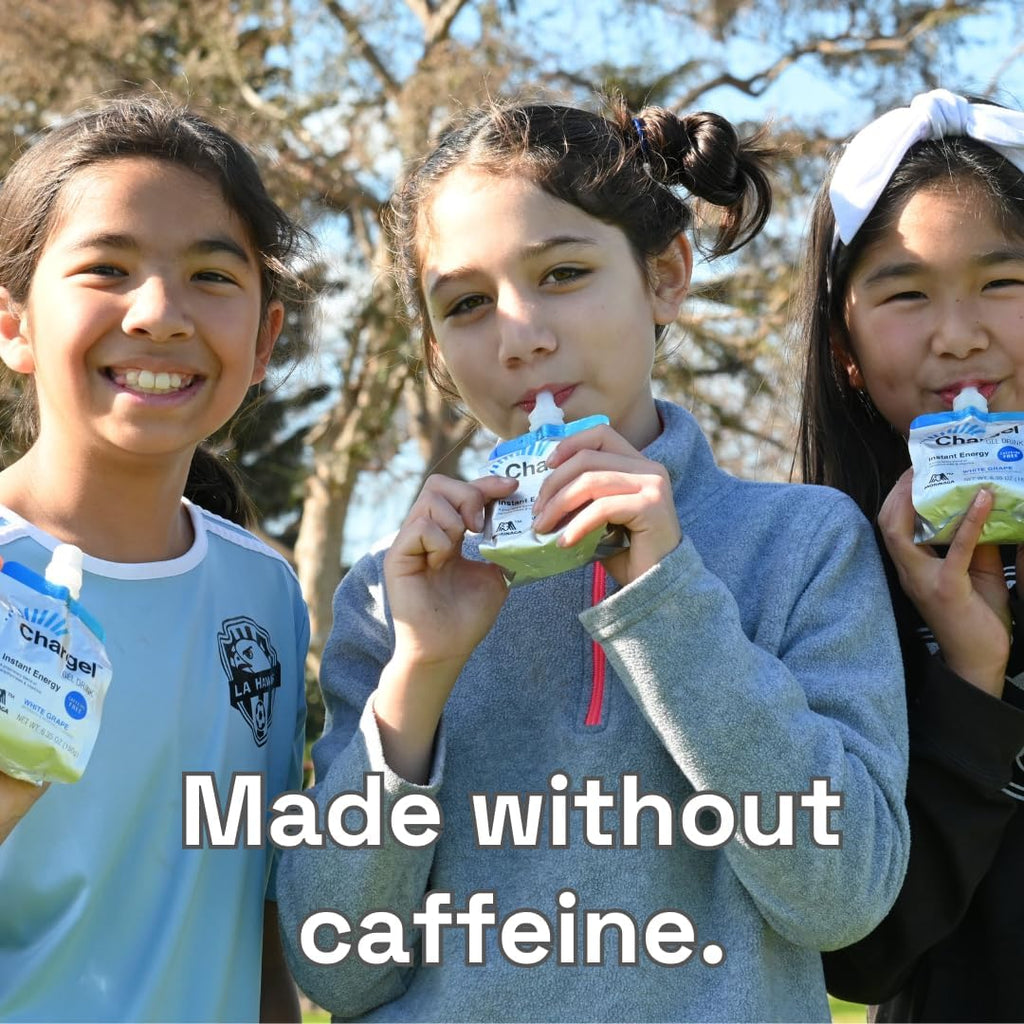 White Grape, Caffeine-Free Instant Energy Gel Running, Biking, Workout, Hiking Essentials for Women & Men, Gifts for Runners - Carbs Vitamins, Gluten Free - Pack of 6 Gels - 6.35oz Each