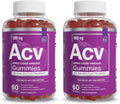 Essential Elements Apple Cider Vinegar Gummies from The Mother - Naturally-Sourced, Vegan ACV with Folic Acid and Vitamin B6 & B12 (2 Pack)