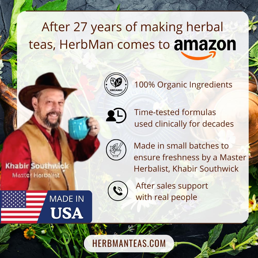 JOINT CARE TEA – Herbal Support for Joint Comfort, Flexibility & Mobility – Formulated by Master Herbalist Khabir – 100% Organic, Non-GMO, No Additives
