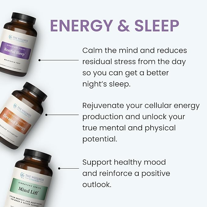 The Wellness Company Vitamin B Complex – Muscle Recovery, Focus & Resilience, Broad-Spectrium Methylated B Vitamins | 30ct (1 Month Supply)