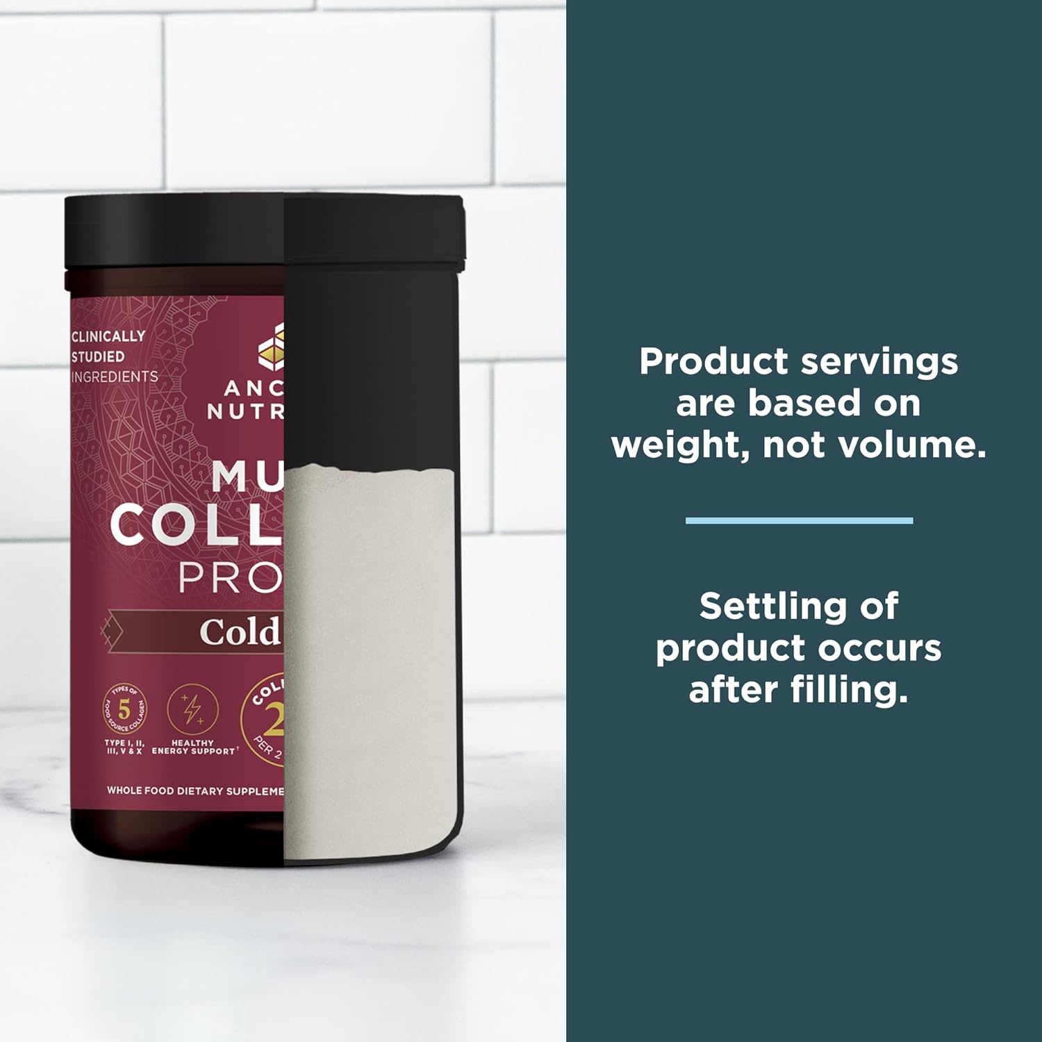 Ancient Nutrition Hydrolyzed Collagen Peptides Powder, Cold Brew Multi Collagen Protein for Women and Men, 40 Servings, Supports Skin and Nails, Gut Health, 17.5 oz