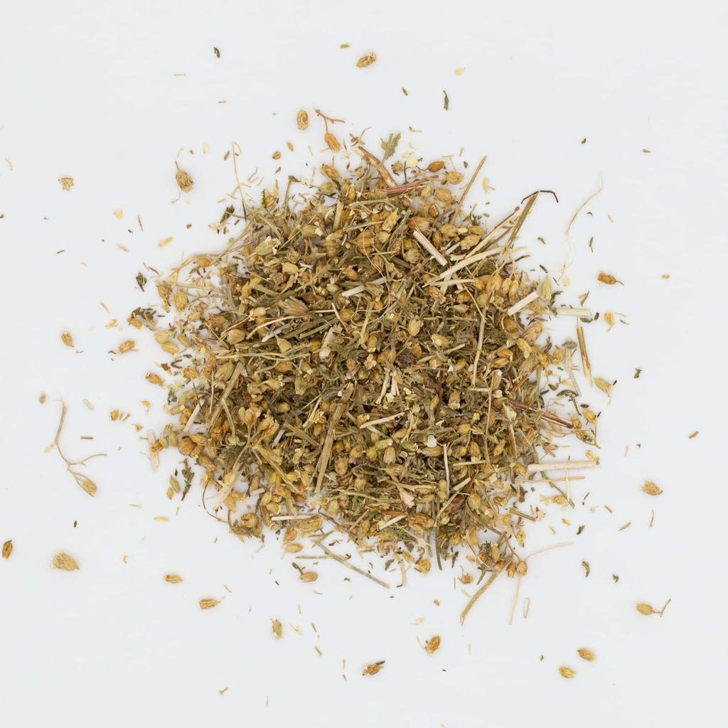 MagJo Naturals Yarrow Leaf & Flower, Dried, Cut and Sifted Achillea millefolium (4 oz)