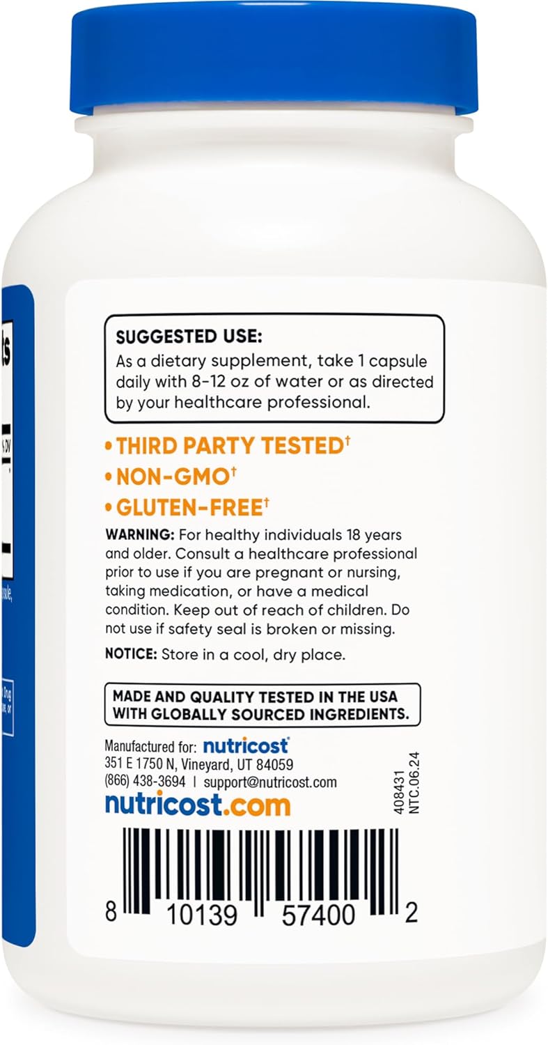 Nutricost Milk Thistle 1,000mg Equivalent, 120 Capsules - 250mg of 4:1 Extract - Vegan, Non-GMO and Gluten Free