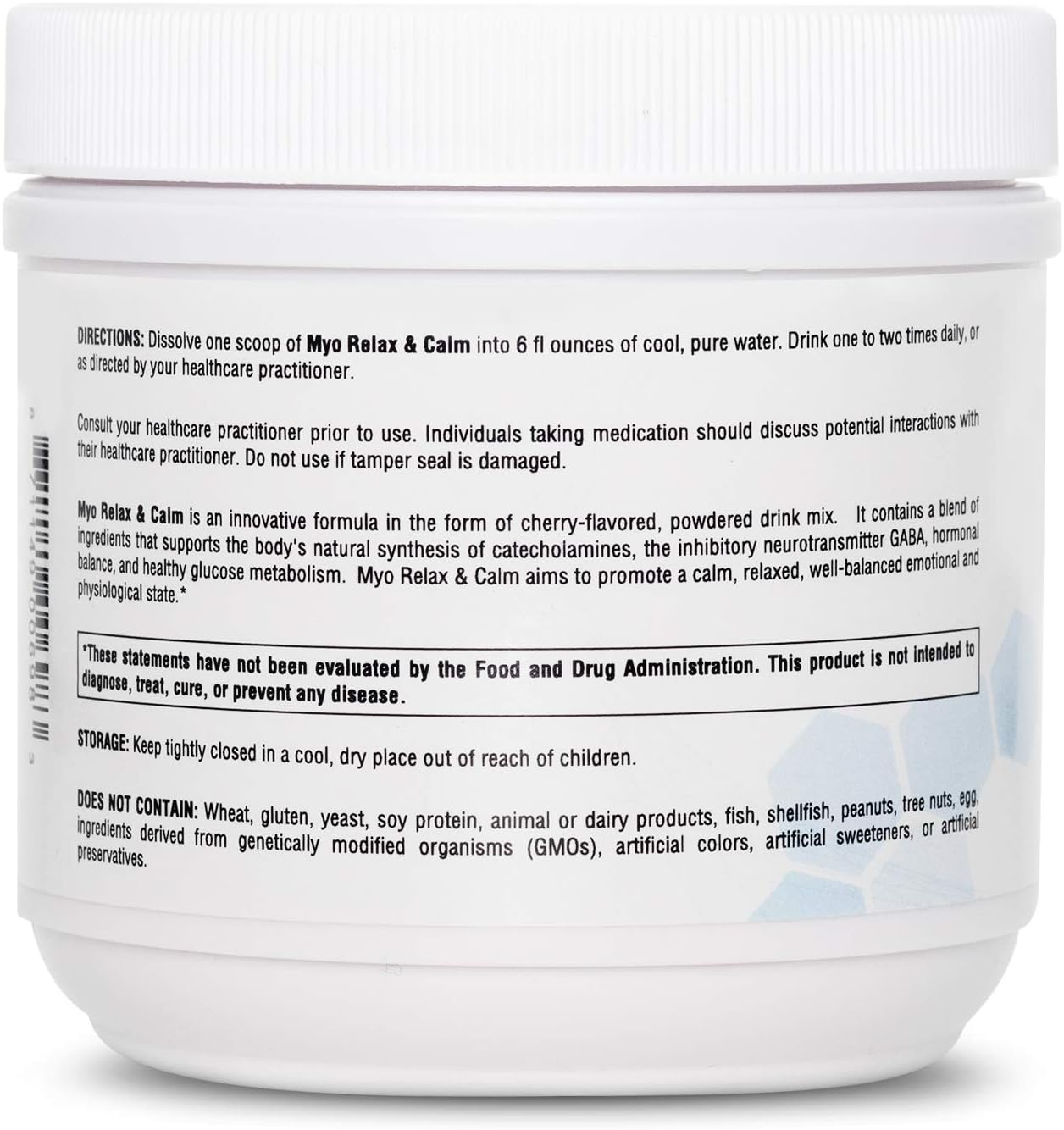 MYOXCIENCE Myo Relax & Calm | Myo-Inositol, L-Theanine, Taurine, Magnesium & GABA | Supports Sleep, Neurotransmitter & Hormone Support