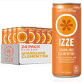 IZZE Sparkling Water Juice Beverage Blend, Clementine, No Sugar Added, 8.4 FL OZ, 24 Cans