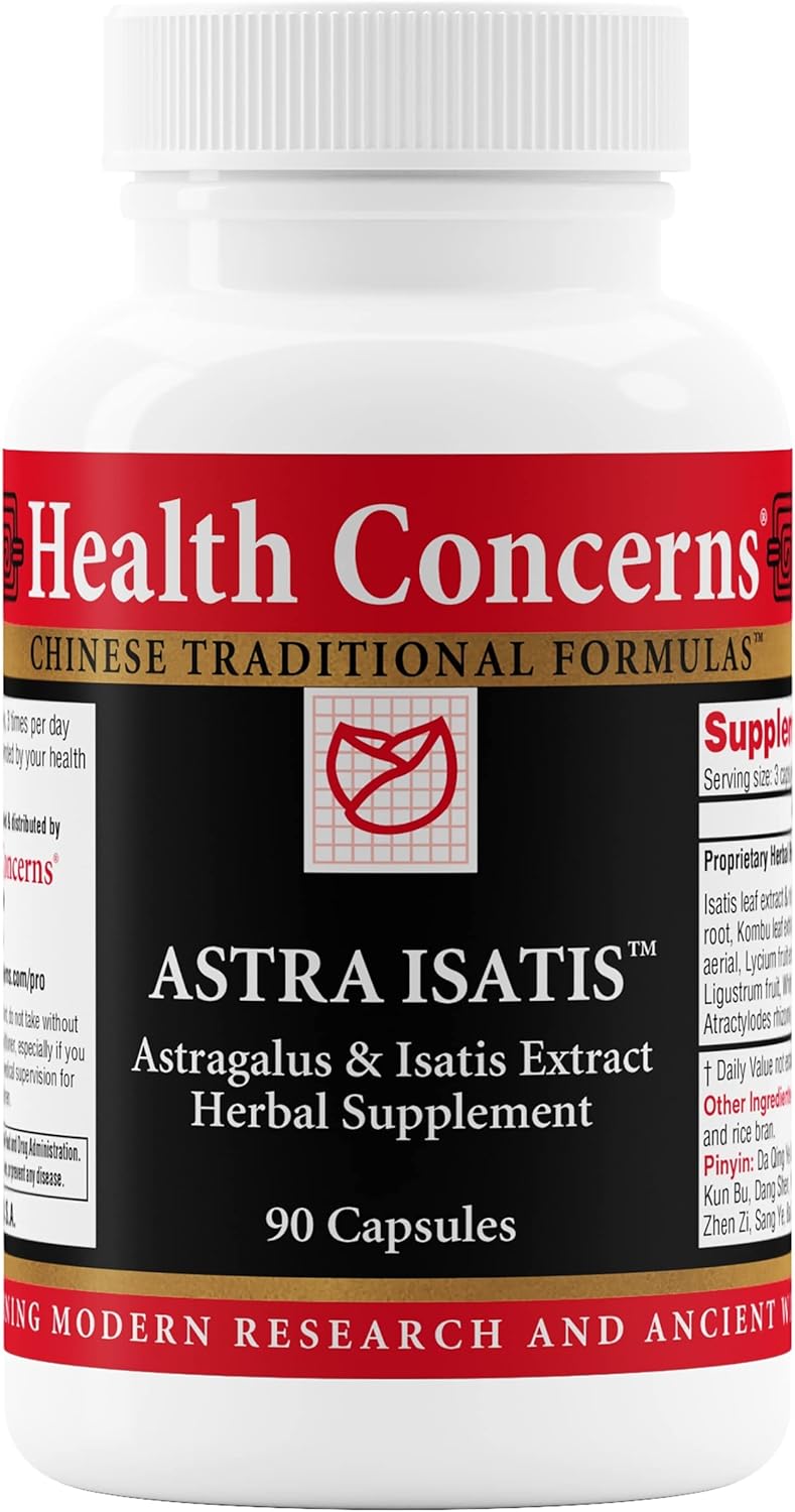 Health Concerns Astra Isatis – Immune Defense & Respiratory Health Supplement – Herbal Cold & Flu Support – Astragalus, Isatis & Licorice Extracts - Chinese Traditional Formula – 90 Capsules