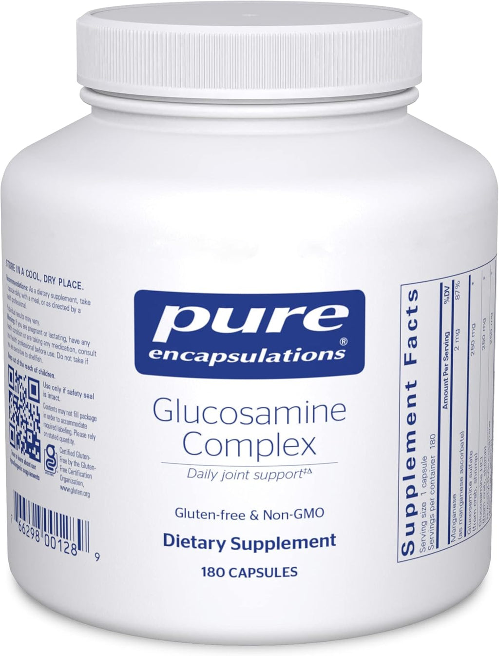 Pure Encapsulations Glucosamine Complex | Dietary Supplement Cartilage Support with Manganese | 180 Capsules