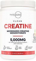 Type Zero Creatine Monohydrate Powder 500 Grams, Tropical Punch Flavored - Gluten-Free