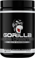 Gorilla Mind Creatine Monohydrate Micronized Powder, Improved Muscle Size, Power Output and Strength, 5 Grams per Serving, 100 Servings