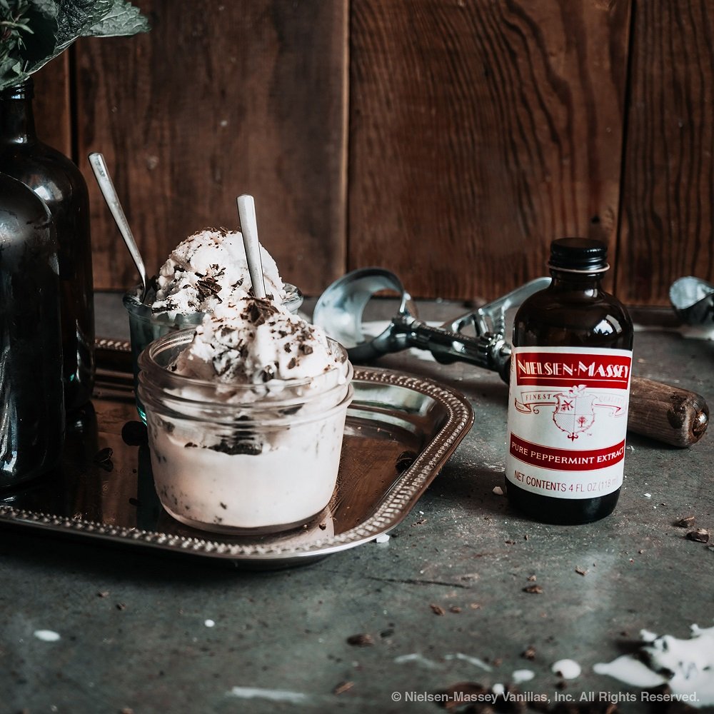 Nielsen-Massey Pure Peppermint Extract for Baking and Cooking, 4 Ounce Bottle