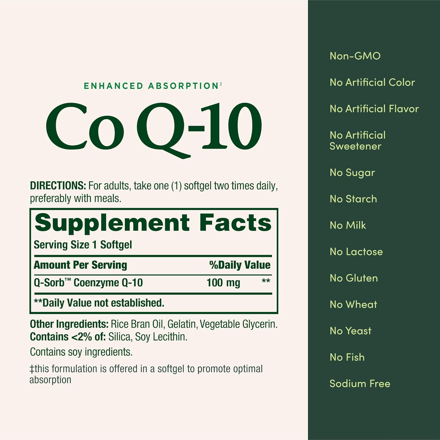 Nature's Bounty CoQ10, Helps Maintain Healthy Blood Pressure, 100 mg, Rapid Release Softgels, 75 Count
