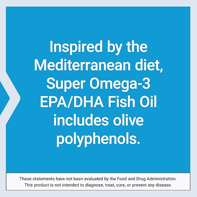Life Extension Super Omega-3 EPA/DHA Fish Oil, Sesame Lignans & Olive Extract – Heart Health, Brain Health, Inflammation Health Support, Gluten-Free, Easy to Swallow, Non-GMO, 240 Softgels
