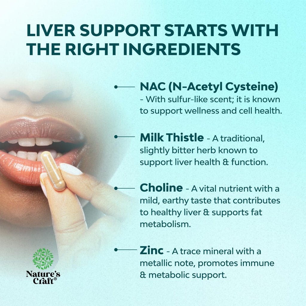 Liver Support NAC Supplement with Milk Thistle for Liver Cleanse Detox & Repair - N Acetyl Cysteine Supplement Liver Cleanse with Antioxidants, Turmeric, Choline, Dandelion & L-Glutathione - 120 Caps