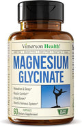 Pure Magnesium Glycinate 200mg (Glicinato de Magnesio) – Chelated Magnesium Supplement for Sleep, Relaxation, Muscle & Women’s Wellness – Better Absorbed Than Citrate or Oxide – 60 Vegan Capsules