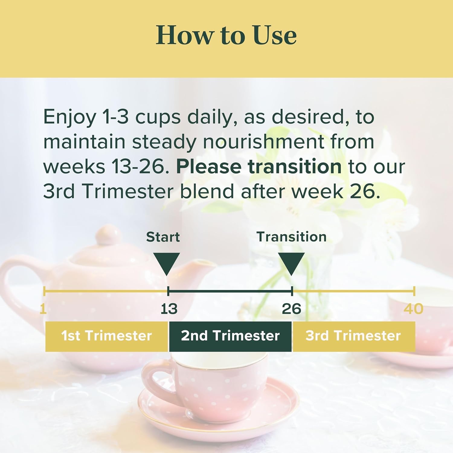 Jade Tea - Organic Second Trimester Pregnancy Tea "Deepening Reserves" | Uterine Toning Prep & Sustained Prenatal Mineral Support | Caffeine-Free, Fair Trade, Sustainable, Made In USA