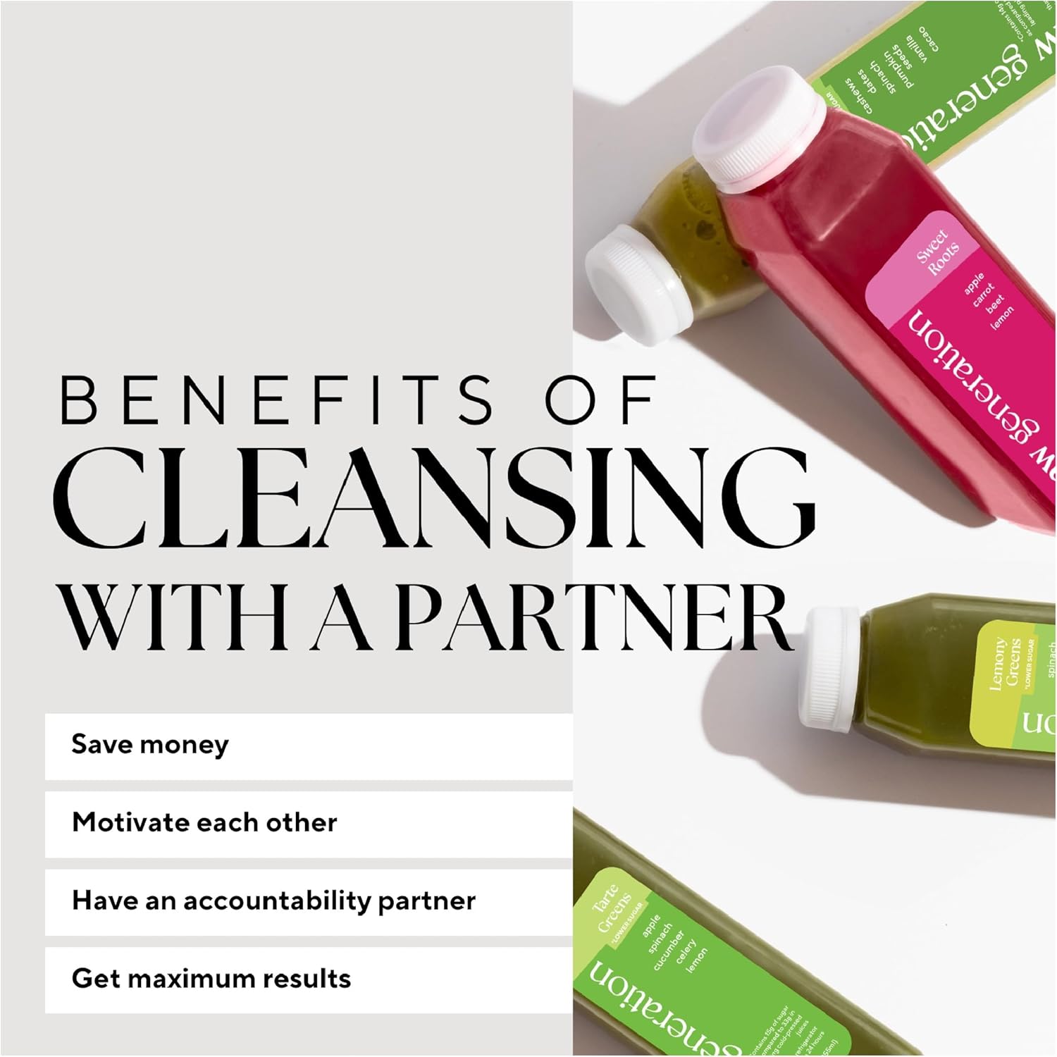 Raw Generation Cleanse for 2 – Two 5-Day Skinny Cleanses for You & A Partner | Jumpstart Healthier Eating Habits Together | Best Detox Juice Cleanse for Weight Management | Reduce Cravings