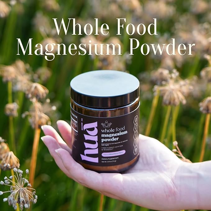 Whole Food Magnesium Powder (30 Servings) | from Ocean Sea Water & Icelandic Red Algae | Helps Sleep, Brain Function & Heart Health | Mixed Berry Flavor