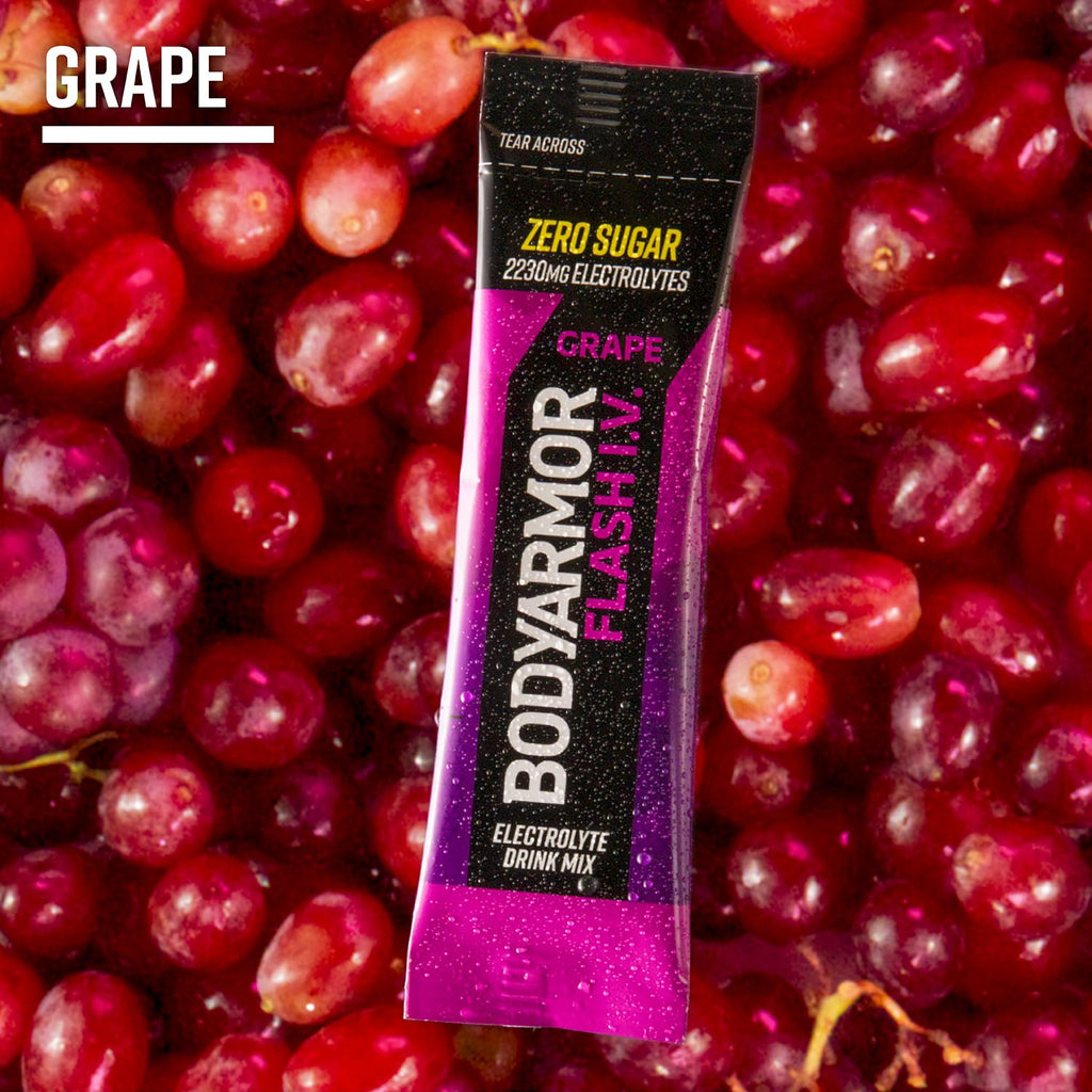 BODYARMOR Rapid Rehydration Bundle - Flash IV Electrolyte Packet + Sportwater Alkaline Water - Sport Drink Mix Combo