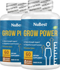Grow Power by NuBest - Powerful Formula for Strong Bones - Supports Healthy Development, Overall Health - with Calcium, Phosphorus & More - for Children (10+) & Teens - 2 Pack | 2 Months Supply