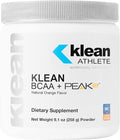Klean Athlete Klean BCAA + Peak ATP | Amino Acid Supplement for Muscle Building, Workout Recovery, and Lean Muscle | 9.1 Ounces | Natural Orange Flavor