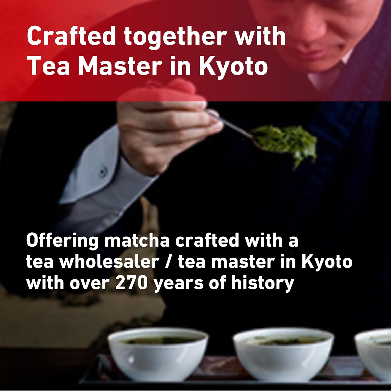 Kyoto Geisha Matcha Organic Ceremonial Grade - Authentic Japanese Matcha Green Tea Powder Blend from Kyoto & Kagoshima (30g / 1.06oz)