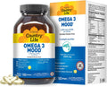Country Life Omega 3 Fish Oil Supplement - High Concentration EPA and DHA Omega 3 Fatty Acids - 2000mg Fish Oil for Emotional Health, Mood Support, and No Fish Taste - Natural Lemon Flavor